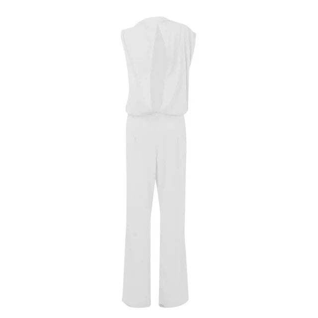 Jumpsuit for women with wide legs | One shoulder Elegant