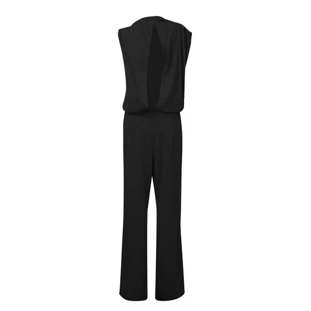 Jumpsuit for women with wide legs | One shoulder Elegant