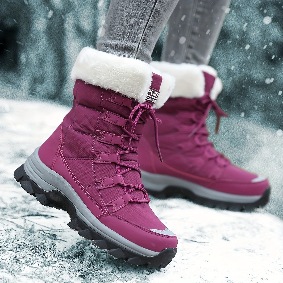 Lace-Up Winter Boots for Women - Image 14