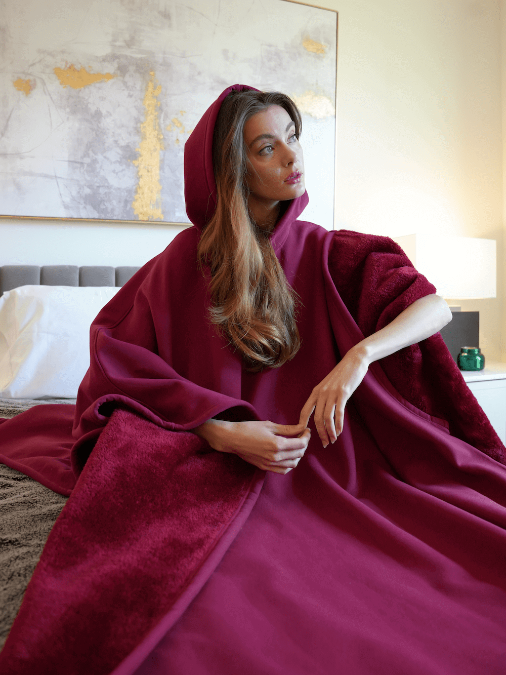 Oversized Hooded Blanket for Women - Image 19