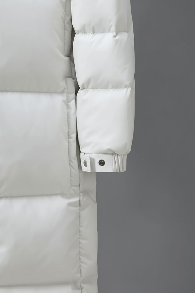 Hooded Long Puffer Coat for Men - Image 2