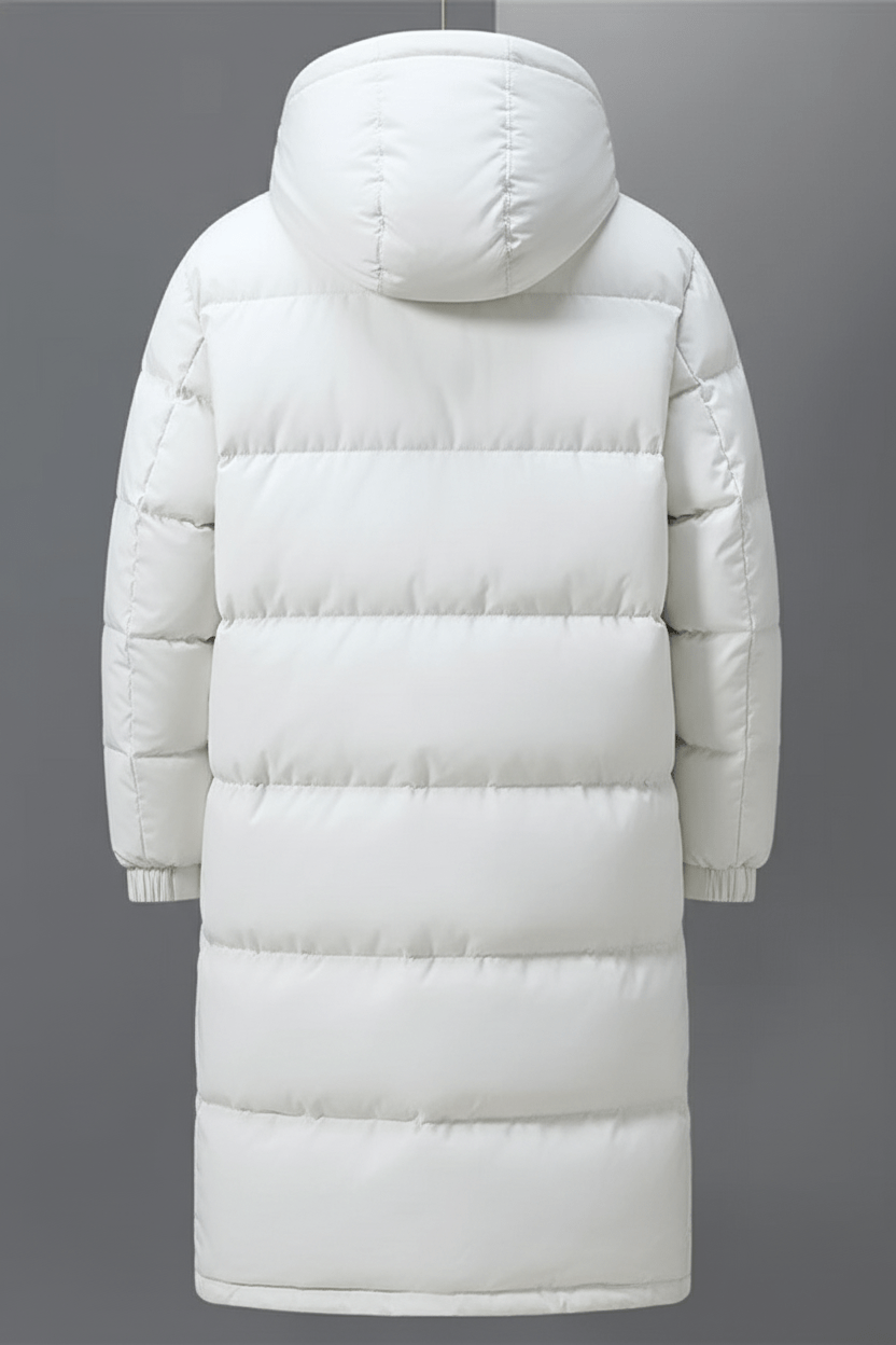 Hooded Long Puffer Coat for Men - Image 3