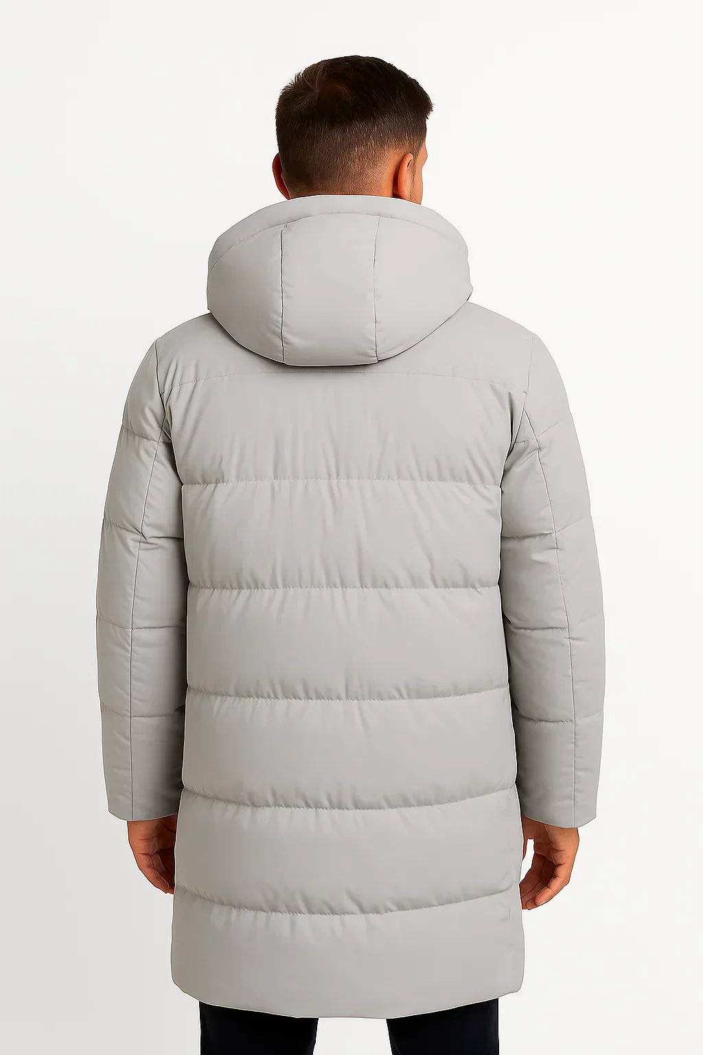 Hooded Puffer Coat for Men - Image 6