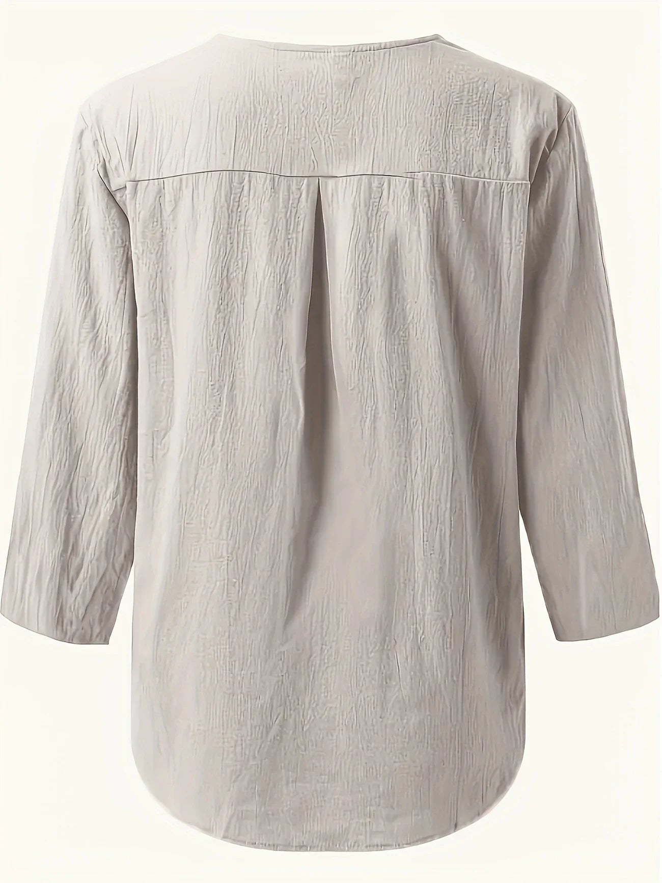 Luna - Casual Cotton and Linen Blouse