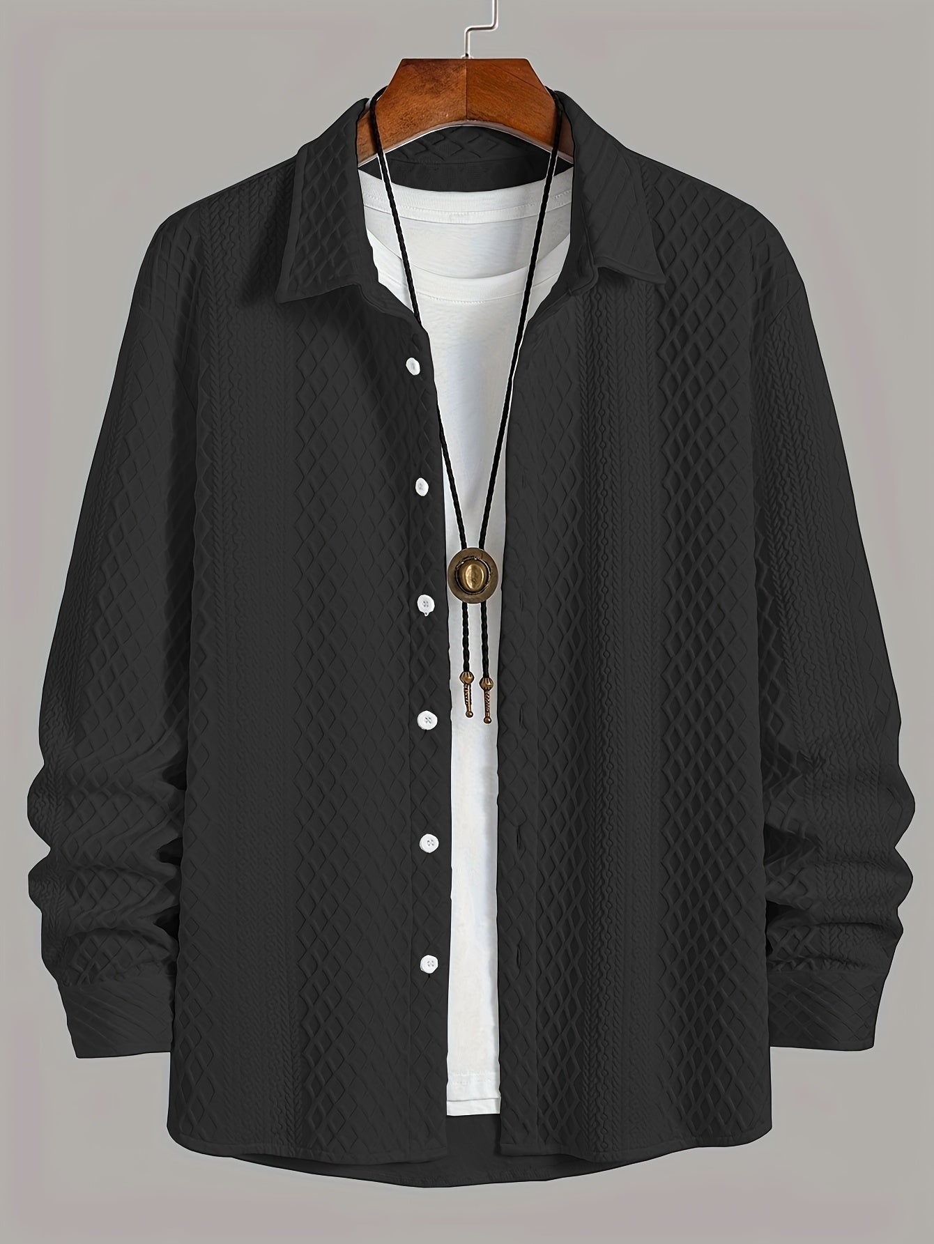 Men's shirt made from stretch jersey - modern comfort with a classic touch