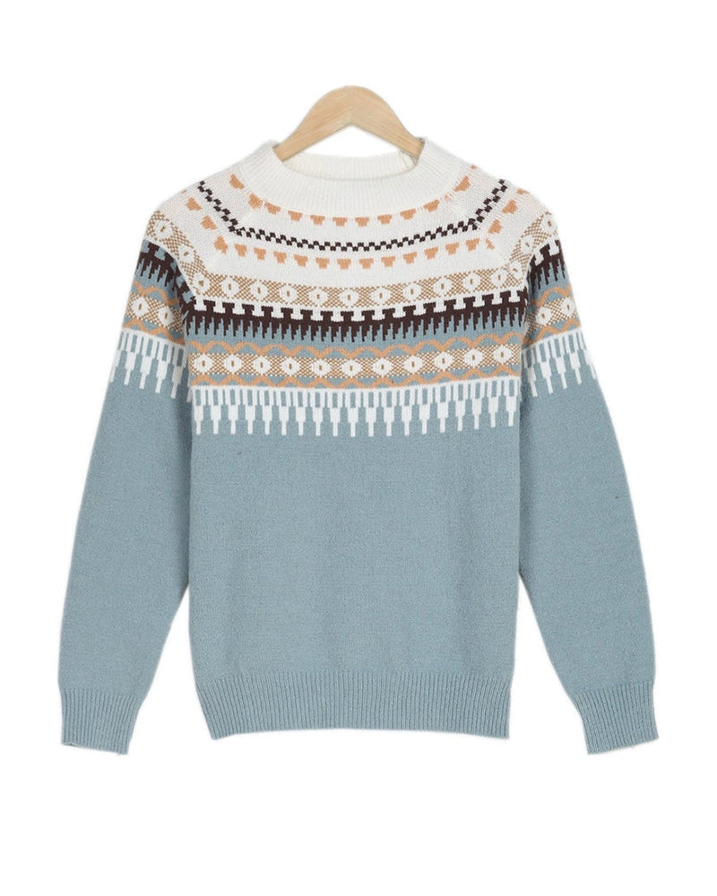 Fair Isle Crewneck Sweater for Women - Image 9