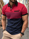 Louis|Men's summer polo with stripes