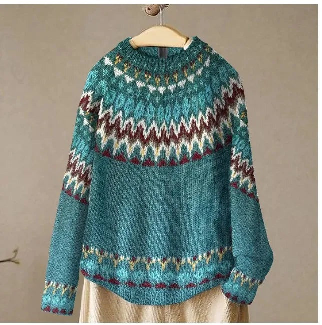 Fair Isle Crewneck Sweater for Women - Image 4