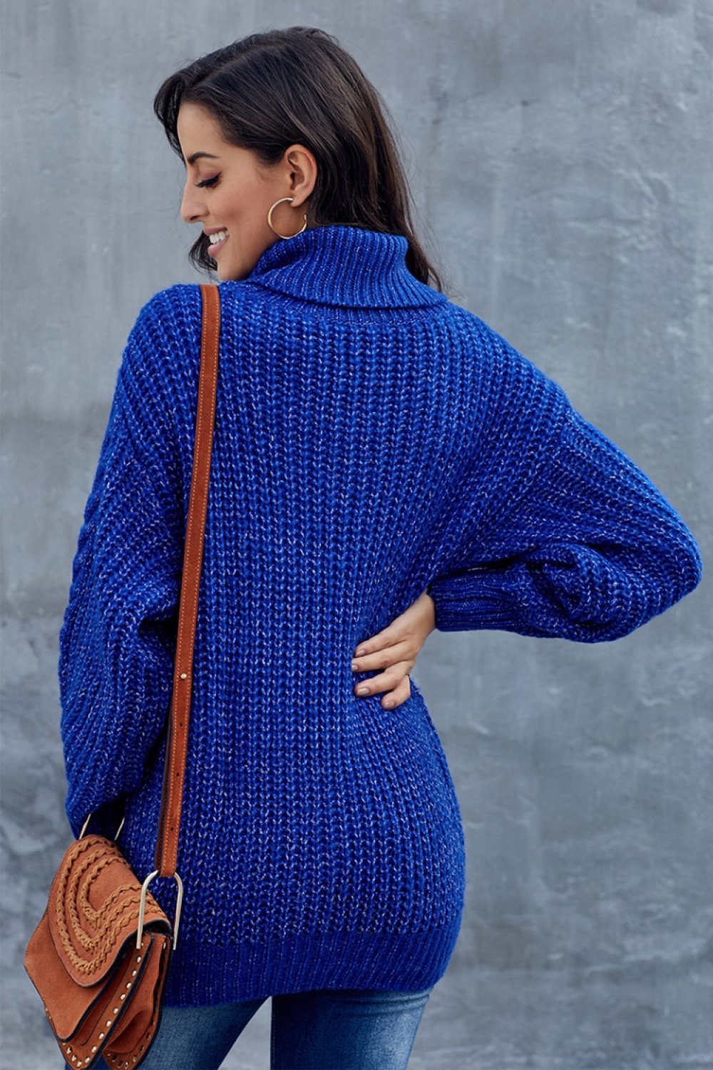 Patricia | Stylish Turtleneck Sweater for Women with a Chunky Braided Pattern