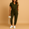 Fitted jumpsuit for women with button closure and flattering fit | Elvira