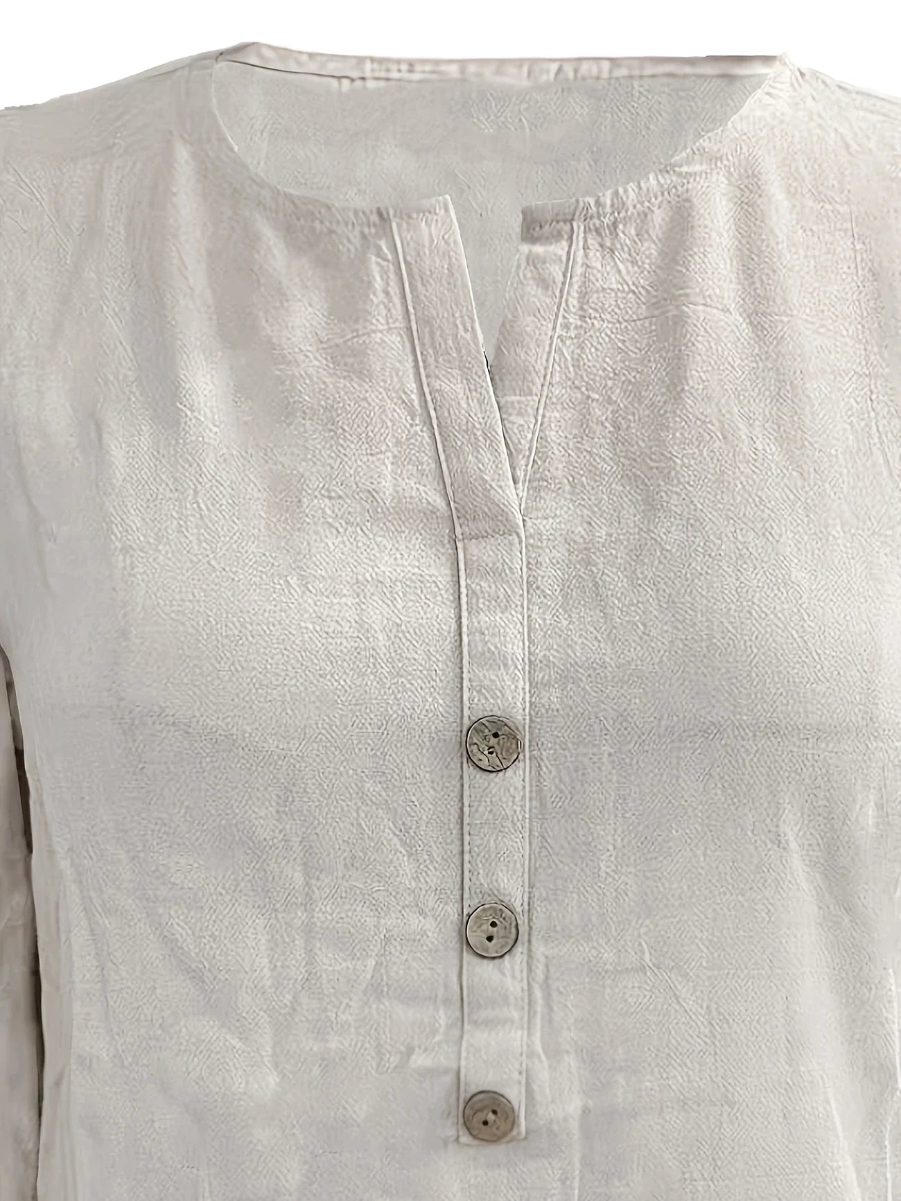 Luna - Casual Cotton and Linen Blouse