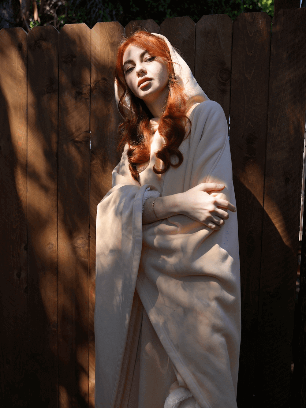 Oversized Hooded Blanket for Women - Image 11