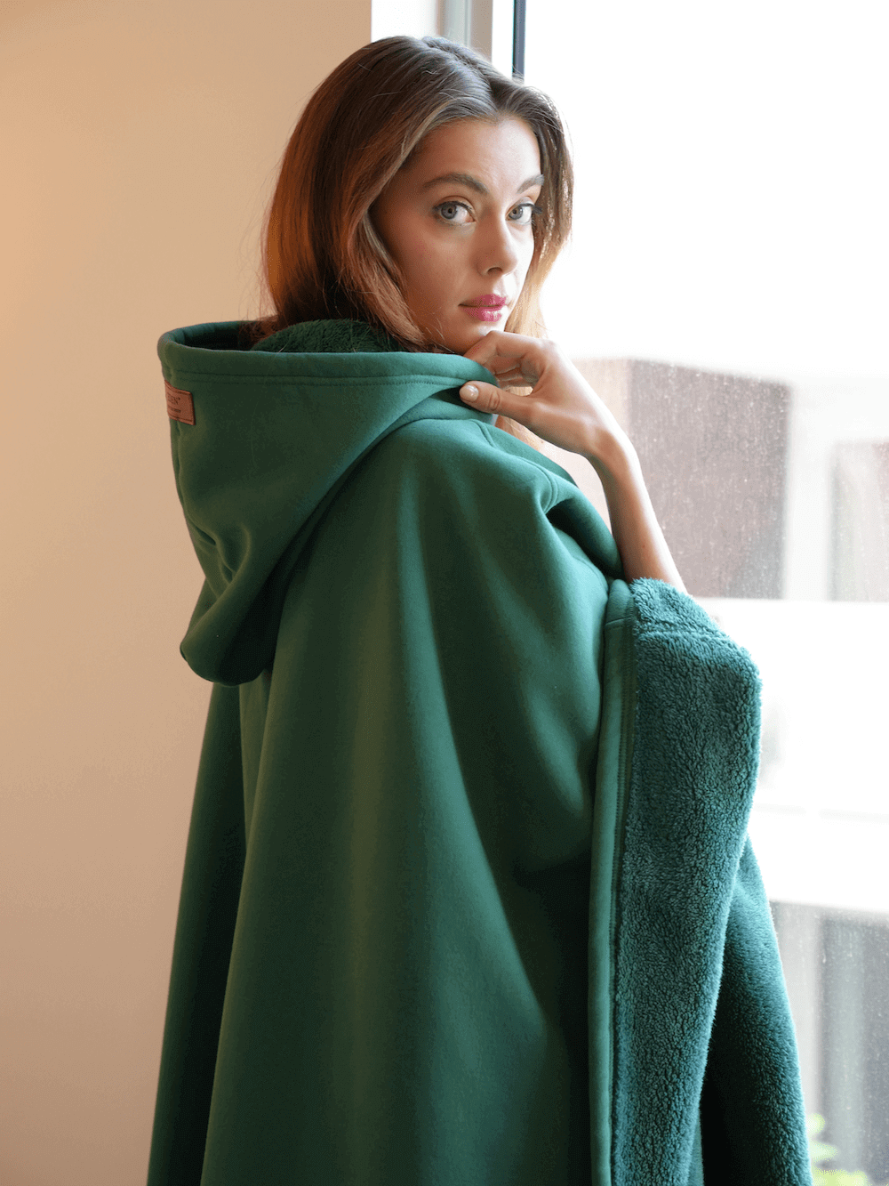 Oversized Hooded Blanket for Women - Image 2