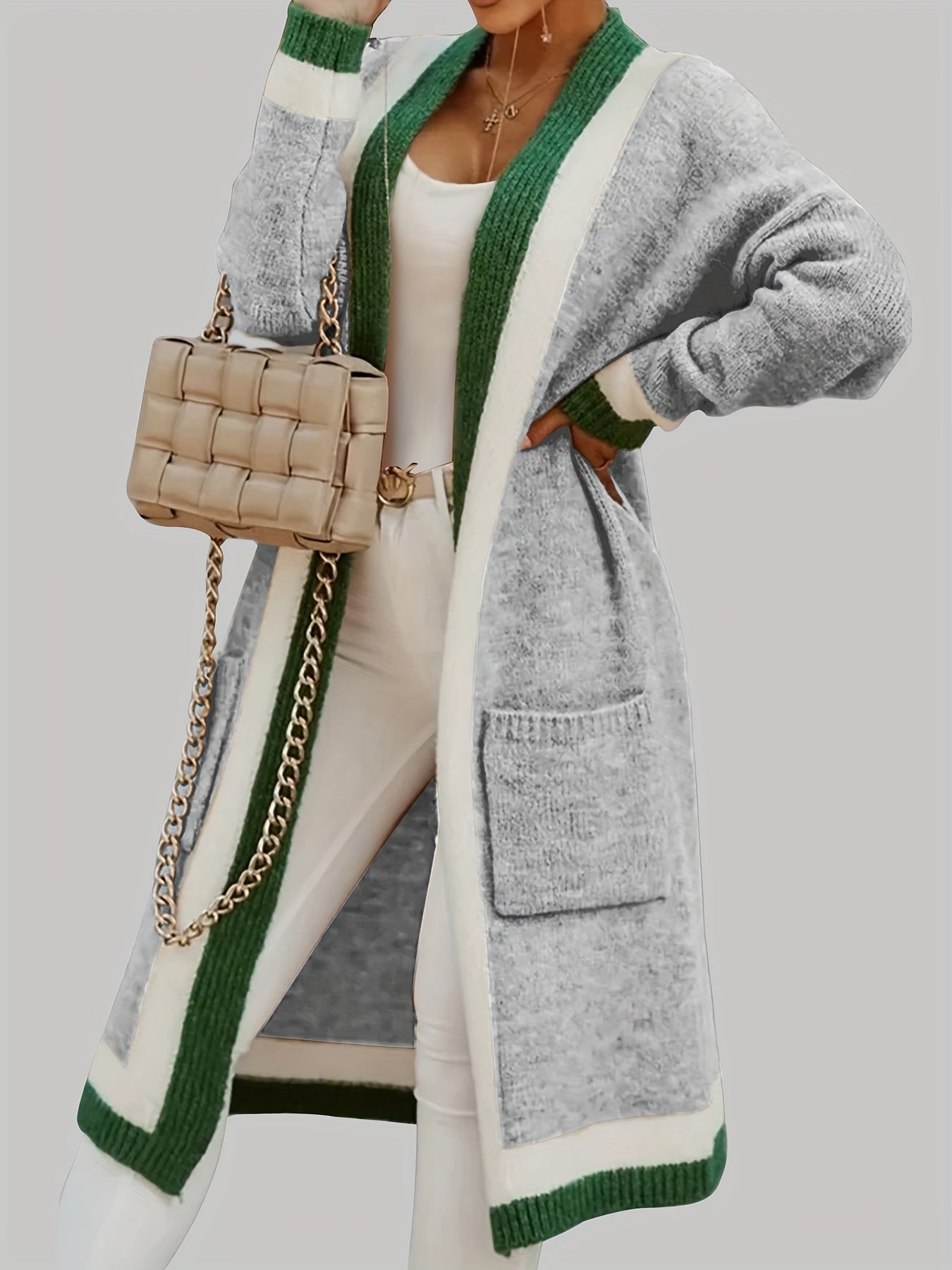 Charlotte Long cardigan - vintage inspiration with colorful accents