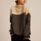 Arla Women's Golf - Warm Cashmere Loose-Cut Sweater with Fashionable Herringbone Pattern