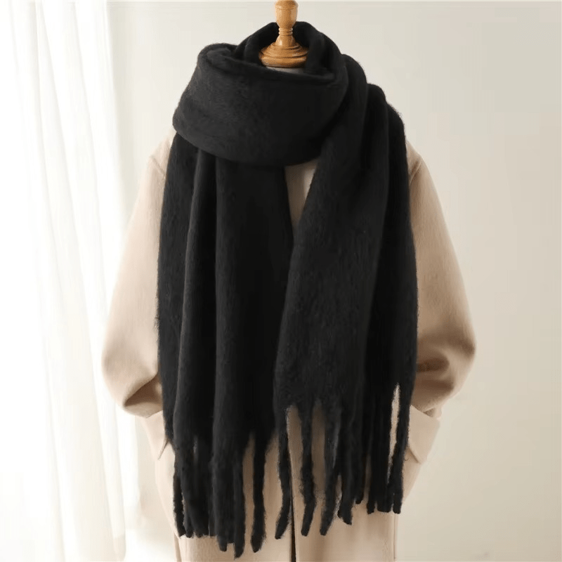 CosyCharm - Morbida sciarpa in cashmere con nappe per le calde giornate invernali
