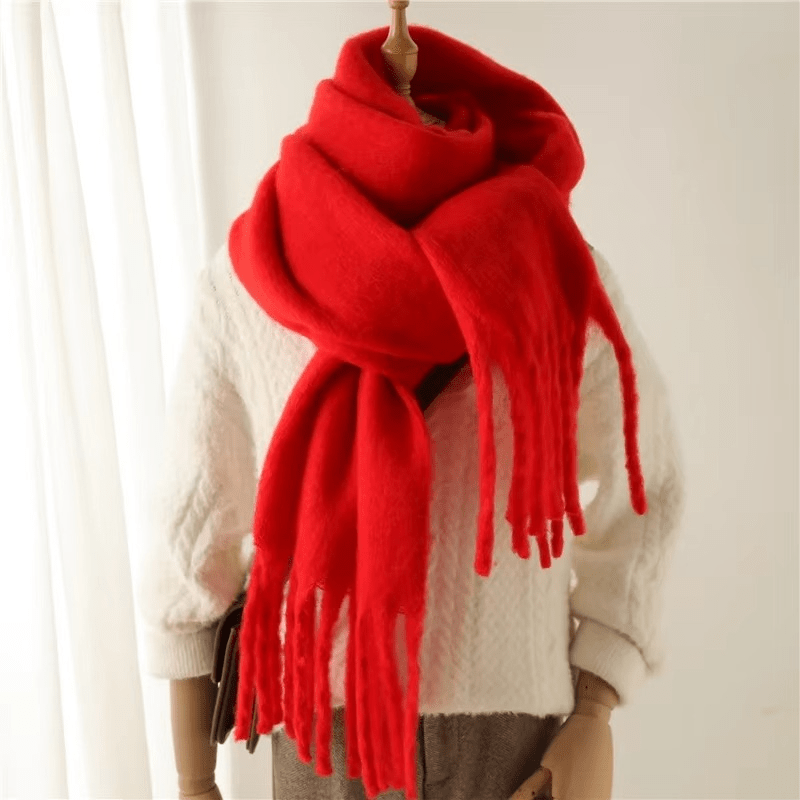 CosyCharm - Morbida sciarpa in cashmere con nappe per le calde giornate invernali