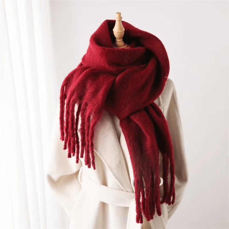 CosyCharm - Morbida sciarpa in cashmere con nappe per le calde giornate invernali