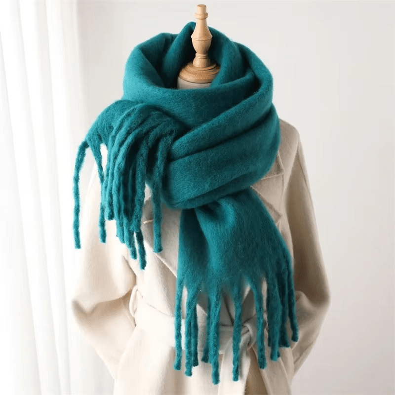 CosyCharm - Morbida sciarpa in cashmere con nappe per le calde giornate invernali