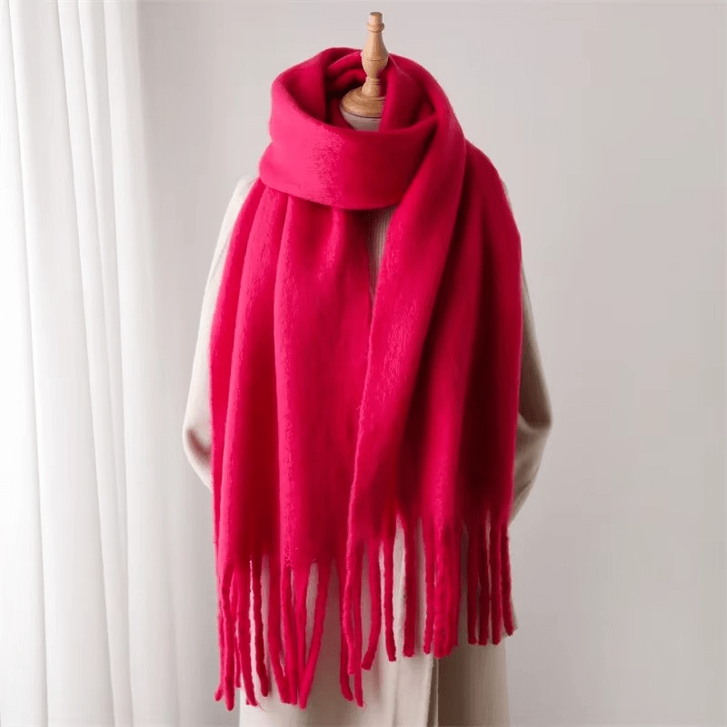 CosyCharm - Morbida sciarpa in cashmere con nappe per le calde giornate invernali