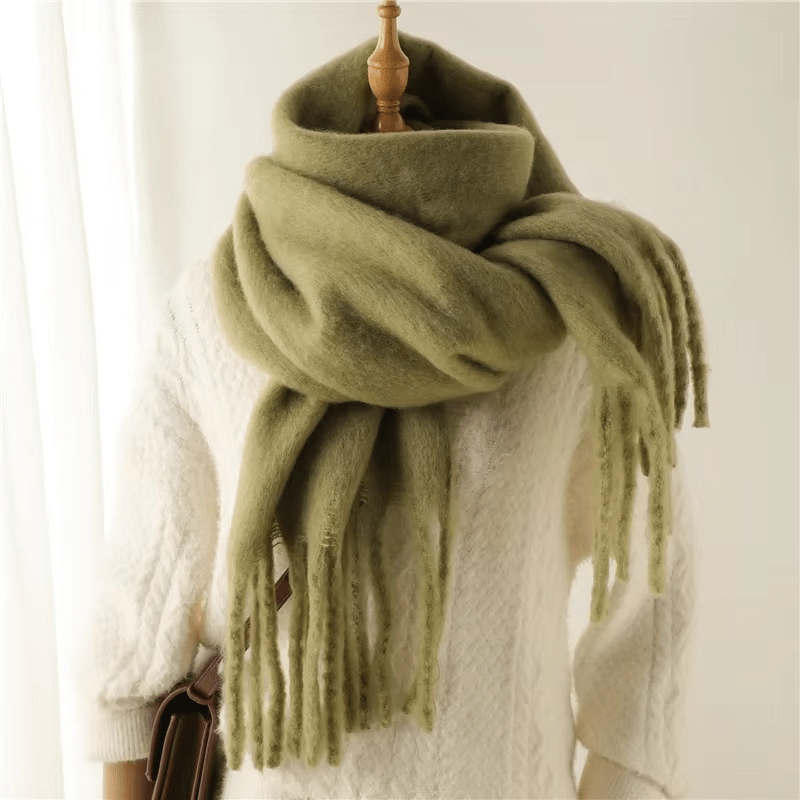 CosyCharm - Morbida sciarpa in cashmere con nappe per le calde giornate invernali