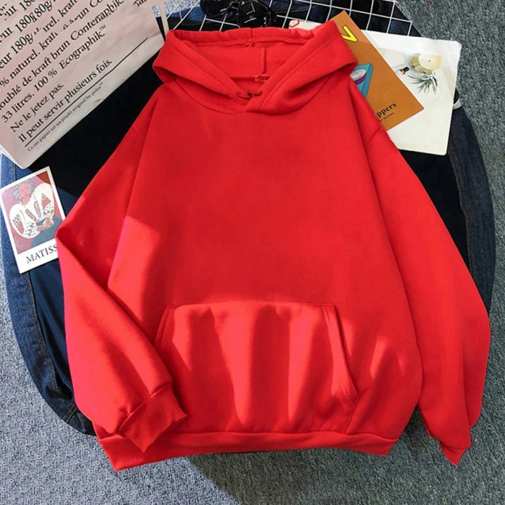 Women's hoodie - Oversized fit - Sweatshirt - Pouch pocket - Ribbed cuffs - Casual style