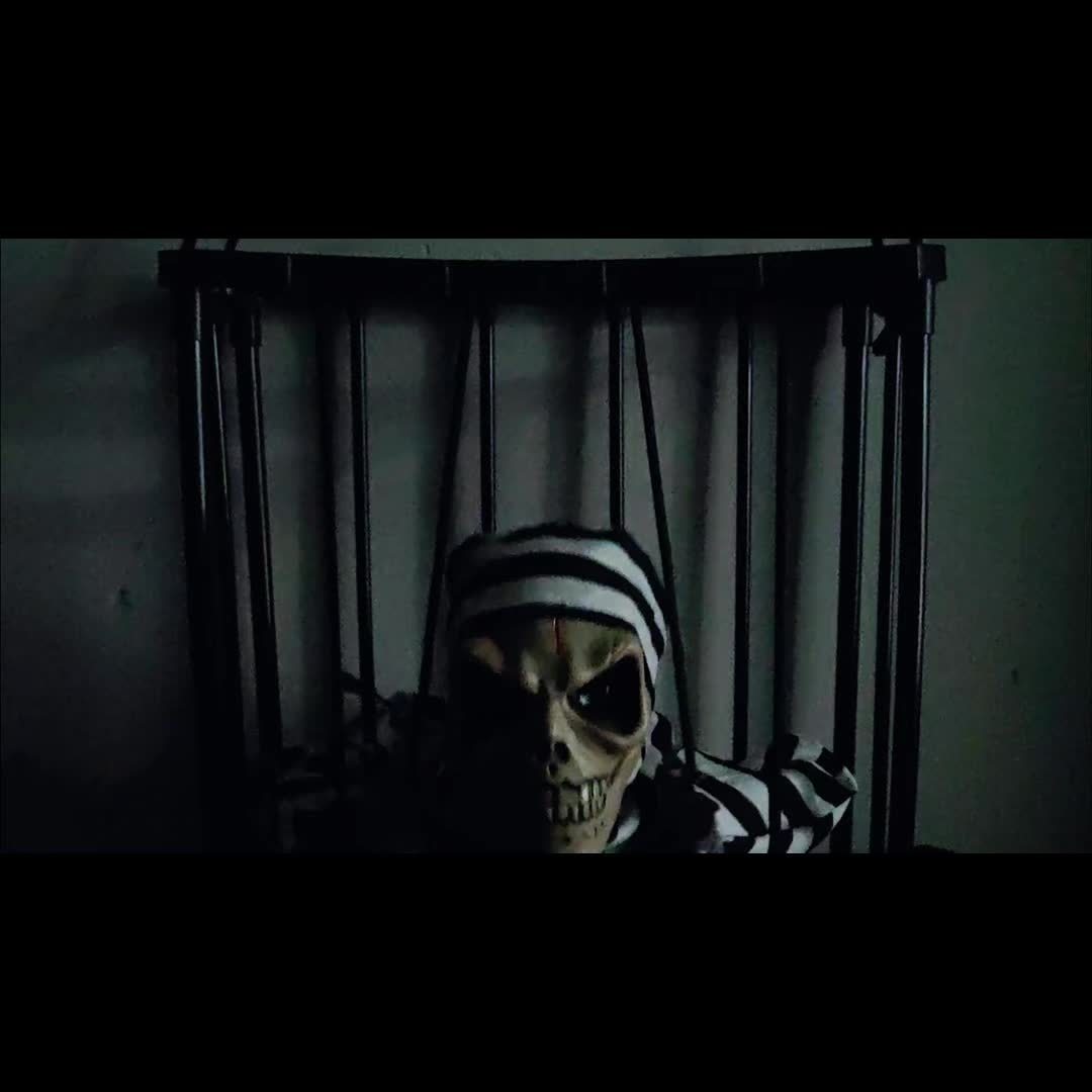 TerrorBone | Animated Screaming Skeleton Halloween Decoration – Motion Sensor Outdoor Creepy Prop