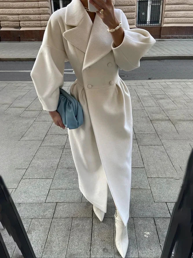 Double-Breasted Maxi Coat for Women - Image 3