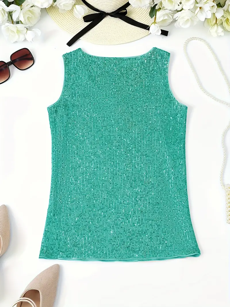 Zadie - Sleeveless Sequin Top