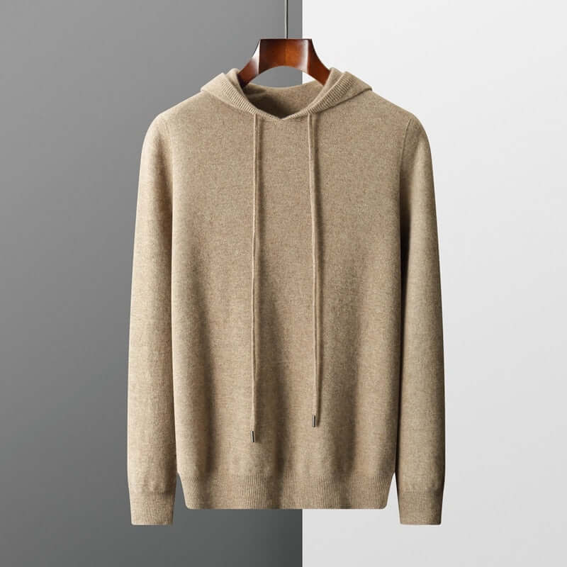 Long Sleeve Knit Hoodie for Men - Image 1