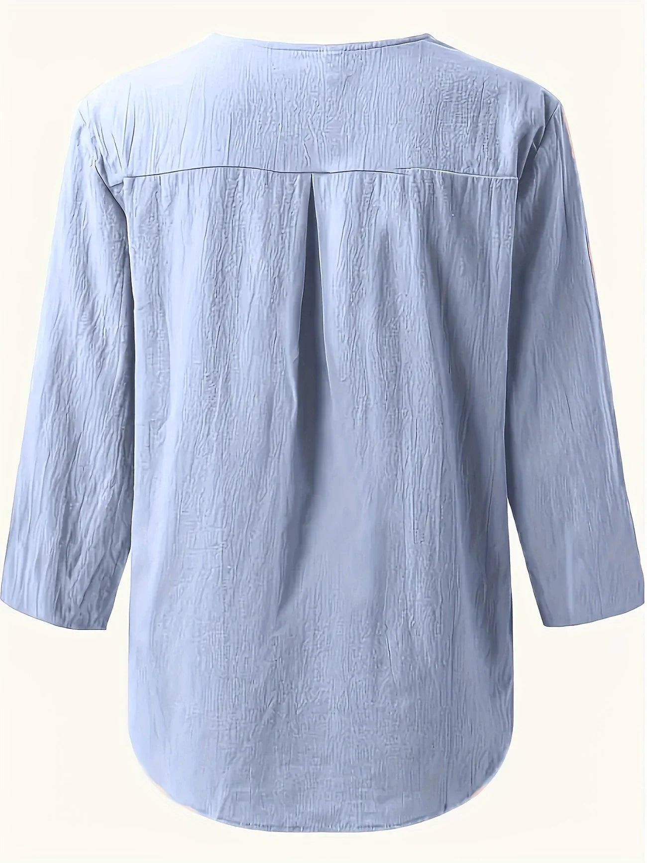 Luna - Casual Cotton and Linen Blouse
