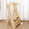 Foldable Montessori learning tower for toddlers - Portable kitchen helper made of natural wood