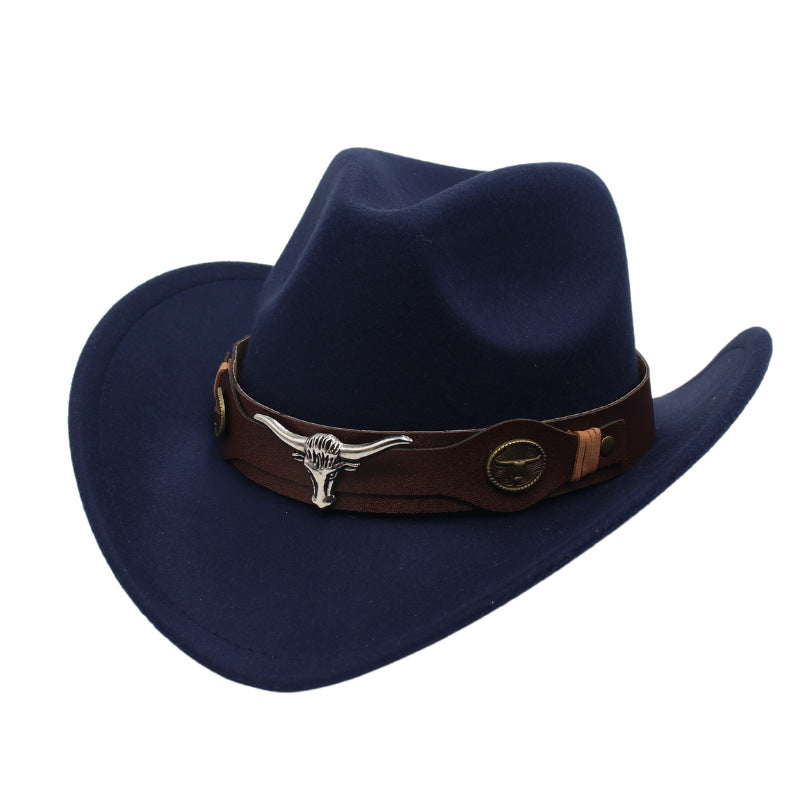 Cowboy Hat | Classic Model | Vegan Leather & Braided Chinstrap | Adjustable Design