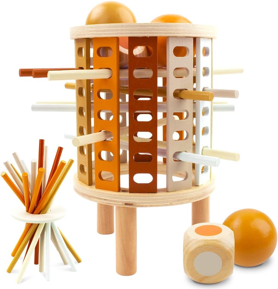 Colored learning tower Montessori toy