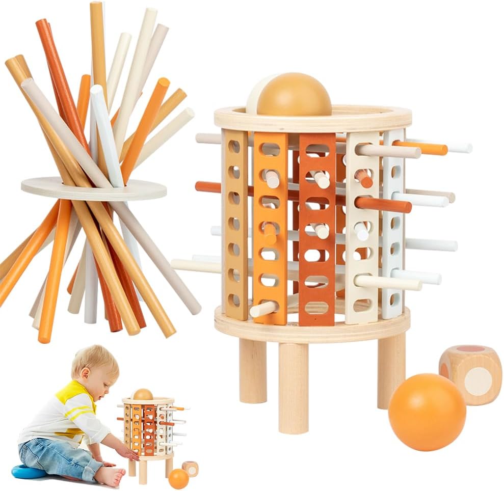 Colored learning tower Montessori toy