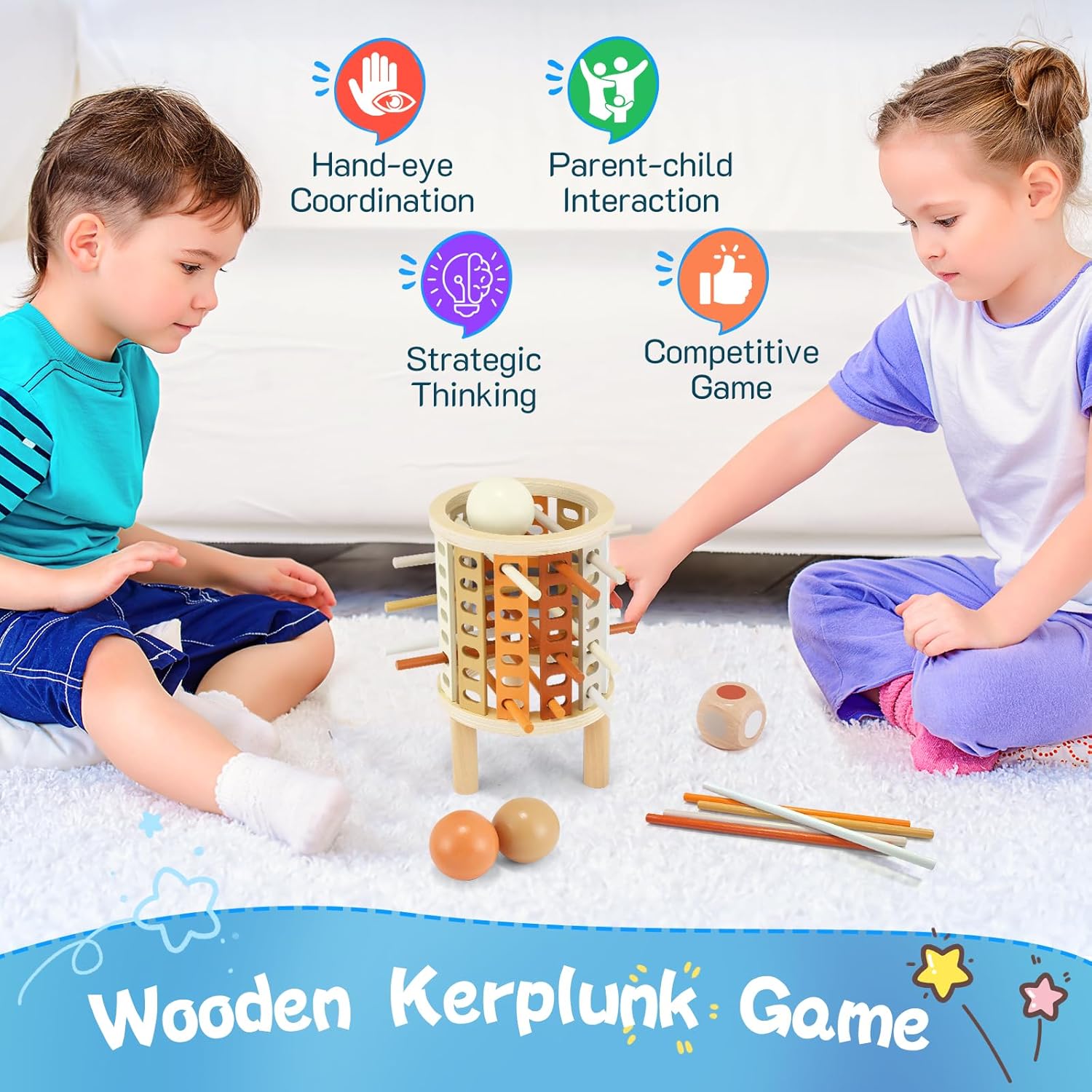 Colored learning tower Montessori toy