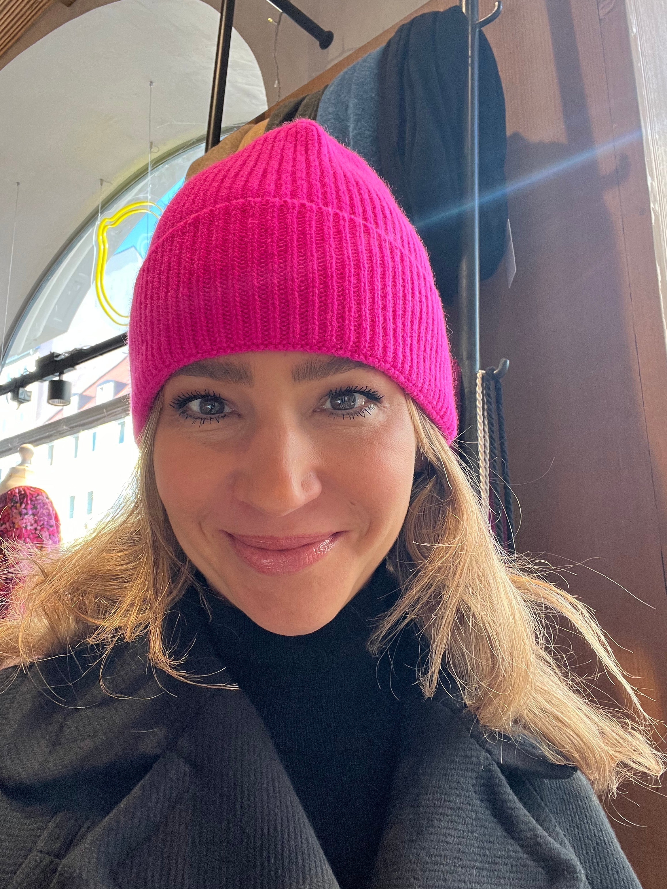 Cashmere beanie "Lille" Poppy