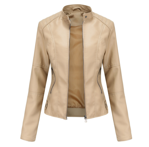 Fitted Biker Jacket for Women - Image 4