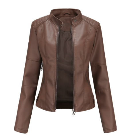 Fitted Biker Jacket for Women - Image 5