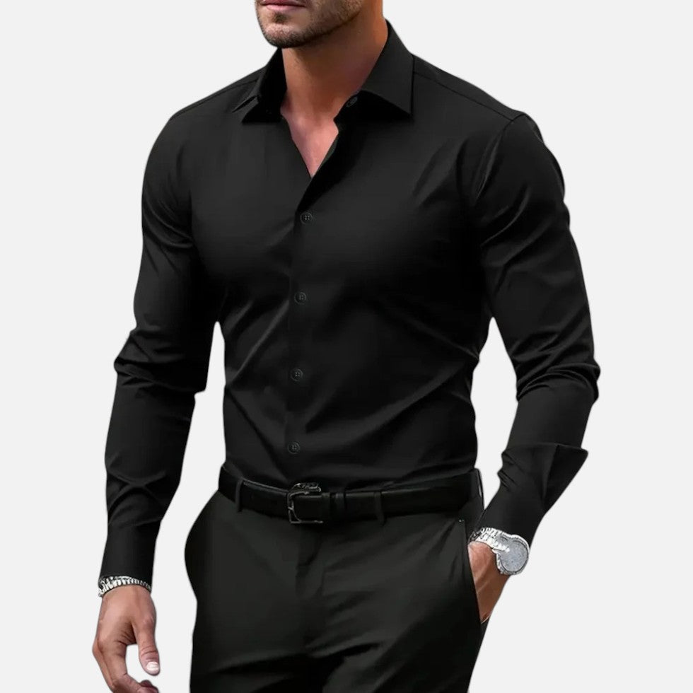 Slim-Fit Dress Shirt for Men - Image 1