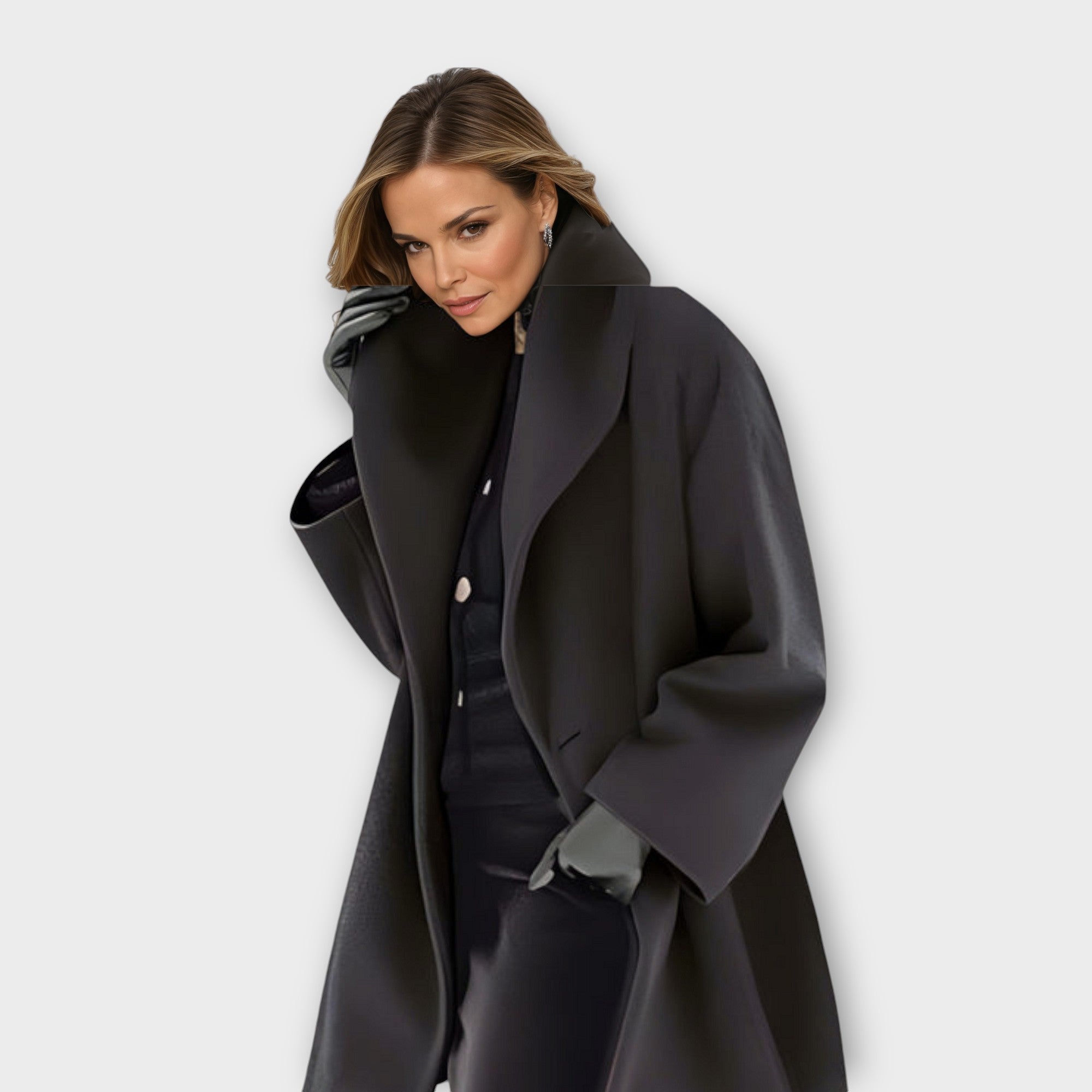 Oversized Wrap Coat for Women - Image 6