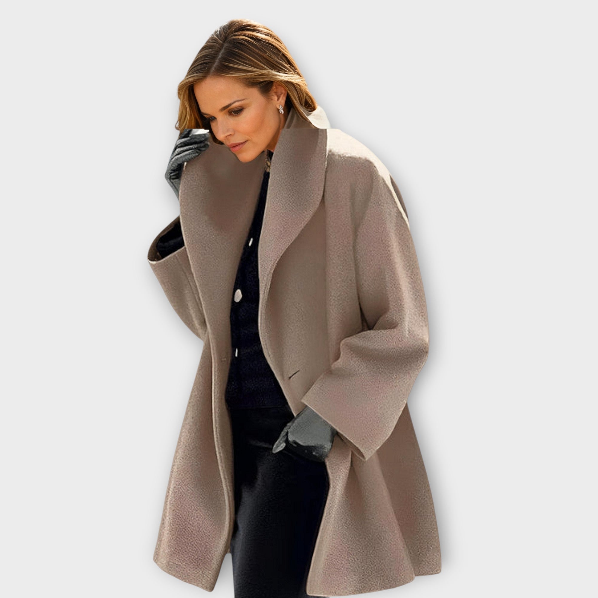 Oversized Wrap Coat for Women - Image 3
