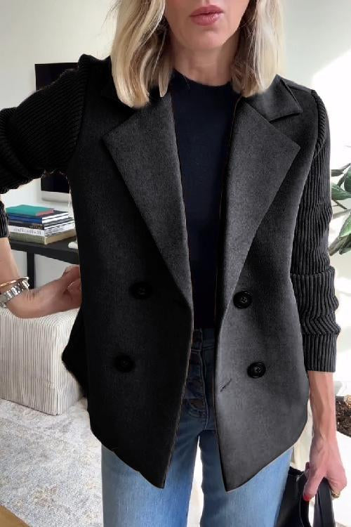 Double-Breasted Relaxed Fit Jacket for Women - Image 9