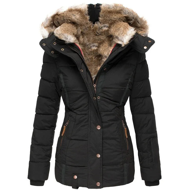 Hooded Puffer Jacket for Women - Image 2
