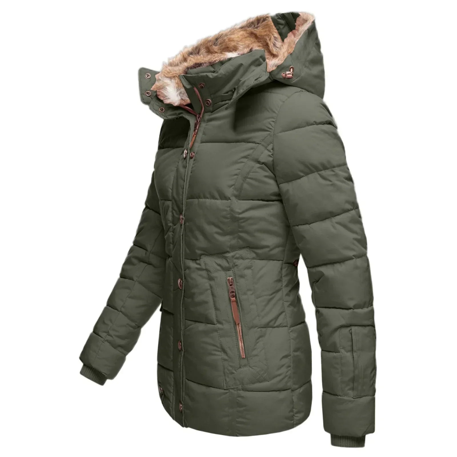 Hooded Puffer Jacket for Women - Image 8