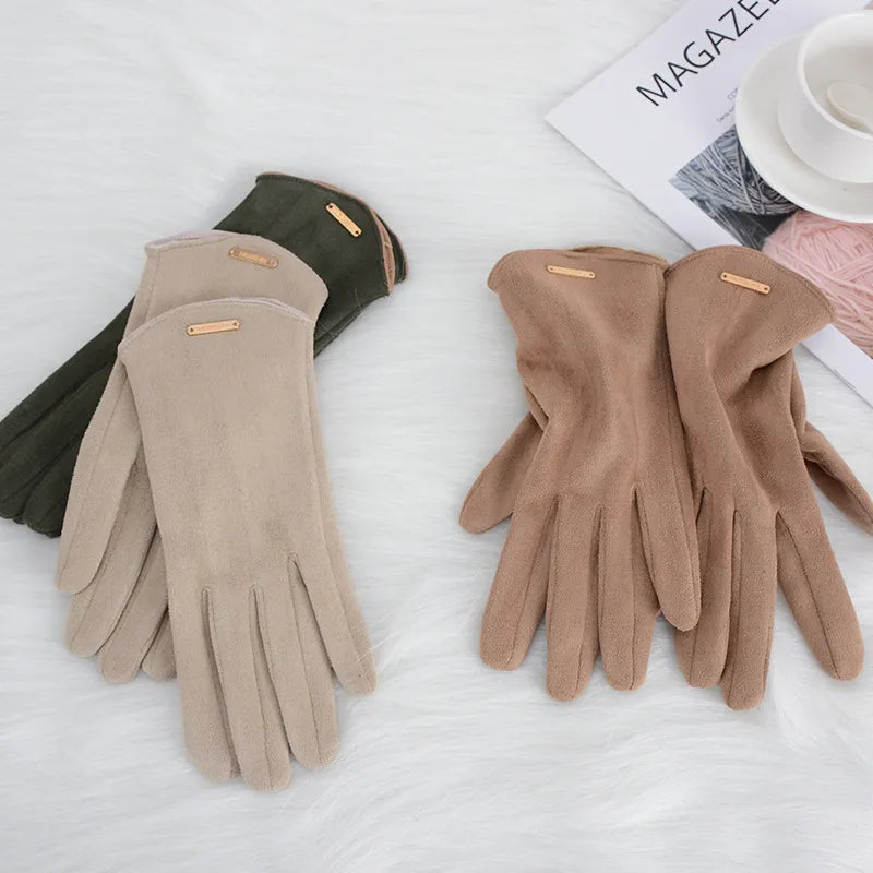 Lotte | Classic and versatile suede gloves
