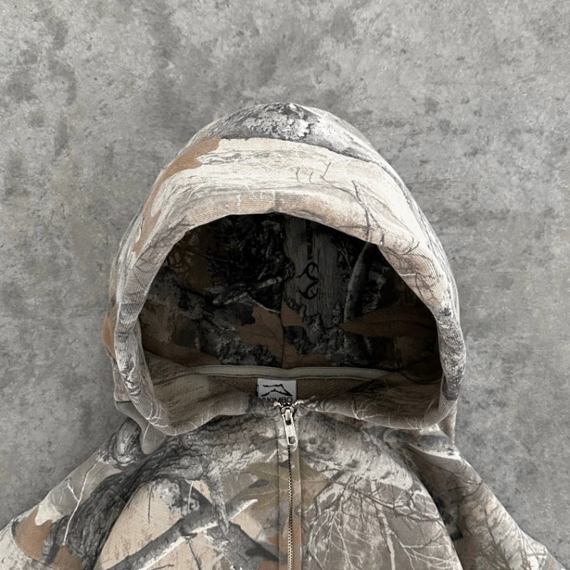 Image of Men's Camo Full Zip Hoodie