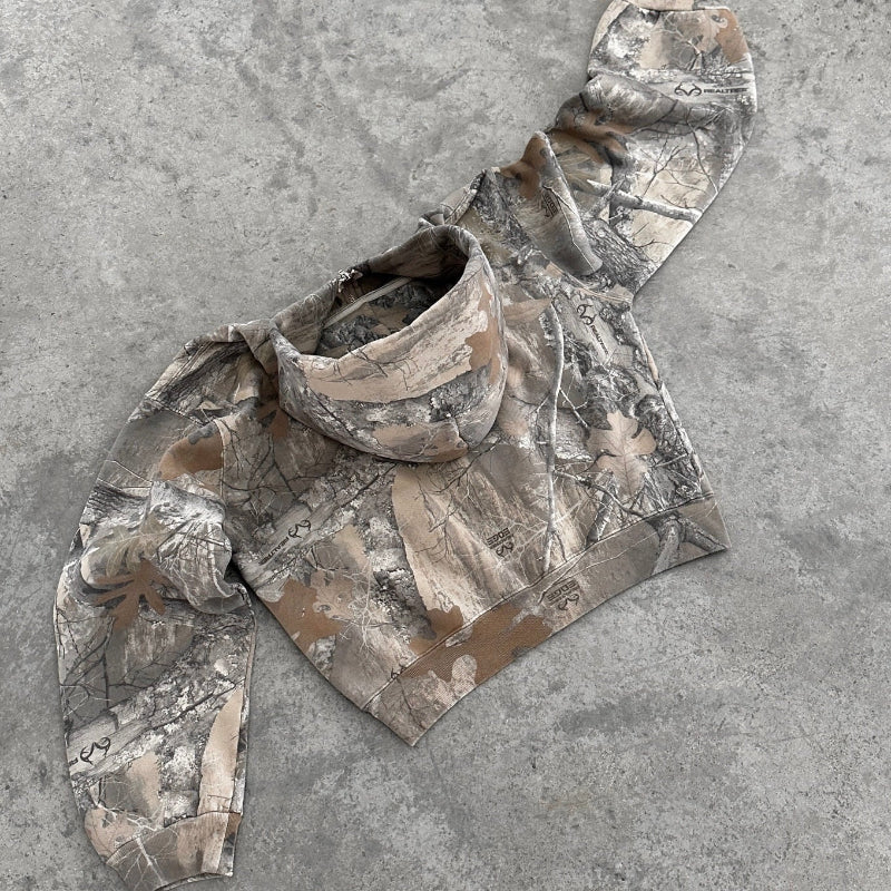 Image of Men's Camo Full Zip Hoodie