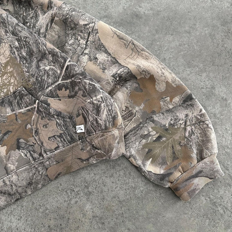 Image of Men's Camo Full Zip Hoodie
