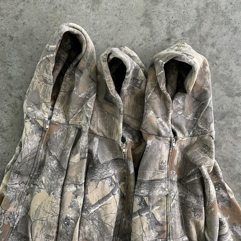 Image of Men's Camo Full Zip Hoodie
